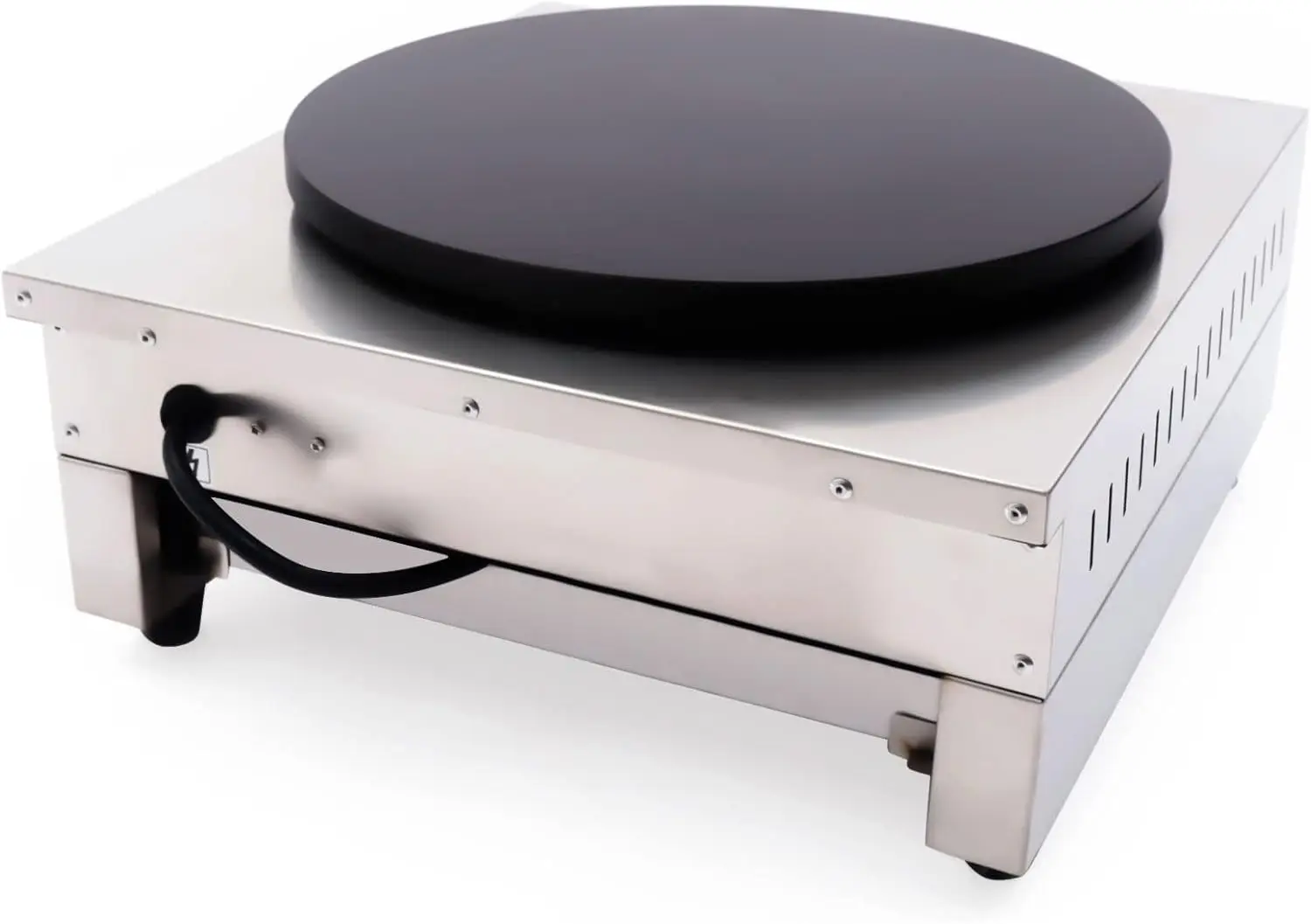 Electric Crepe Maker Pancake Machine, 1700W 16 Inch Griddle Machine 430 Stainless Steel Crepe Maker Machine Non-Stick 5