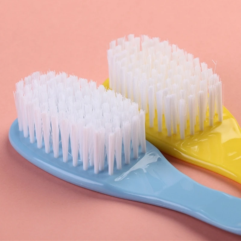 Hair Brush Comb Baby Hair Brush & Comb Set Soft Nylon Bristle Cradle Caps Toddler Infant Massage