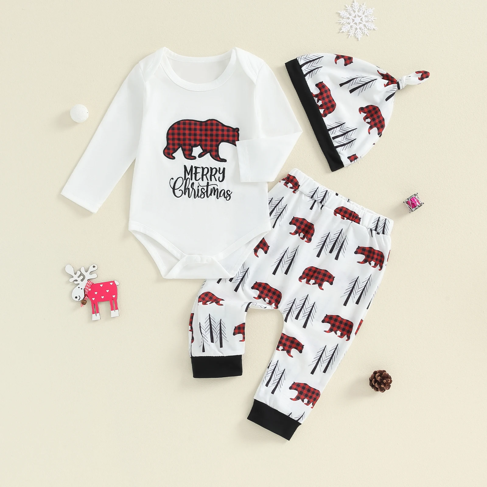 Conjunto Infantil Natal Meninas Noubeau - Túnica Veludo Papai Noel Com Chapéu 1-5 Anos