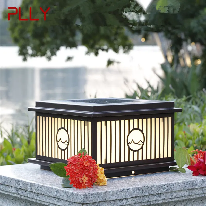 

PLLY Outdoor Solar Post Lamp Vintage Creative Simple Pillar Lights LED Waterproof IP65 for Home Villa Courtyard Porch