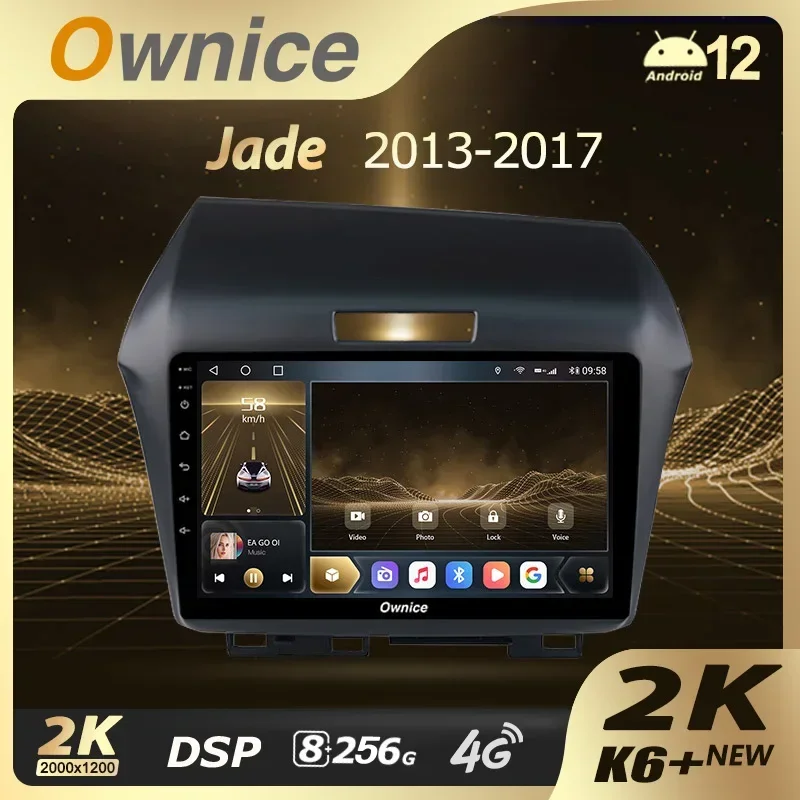 Owicne K6 + 2K 13.3 "360 Per Honda Jade 2015 - 2020 Driver Destro Autoradio Lettore Video Navi Stereo Gps Android 12 No 2 Din