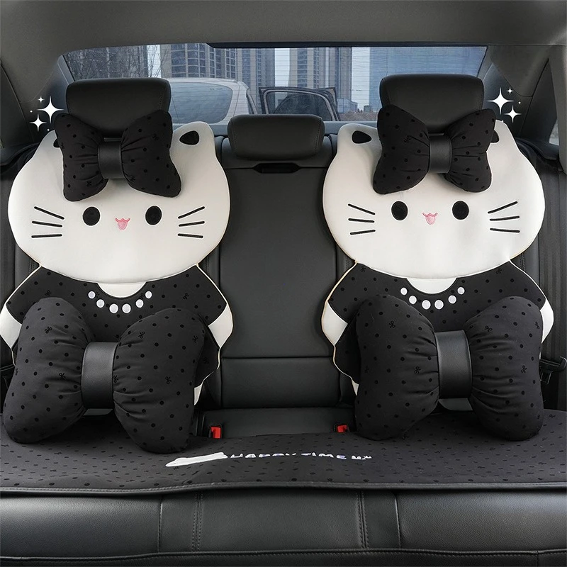 Coprisedile Auto Stile Gatto Carino Universale Quattro Stagioni Traspirante Cuscino Sedile Accessori Interni Auto - Image 4