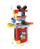 Disney 3 in1 Mickey Mouse trolley case Children's Toolbox Toy Set boy kids tools play house set kids toys for boy birthday gift 6