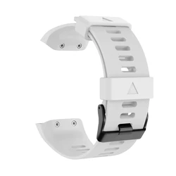 Silicone Sports Wristband Strap for Smart Watch - Fashionable Replacement Bracelet and Wearable Accessory (White)