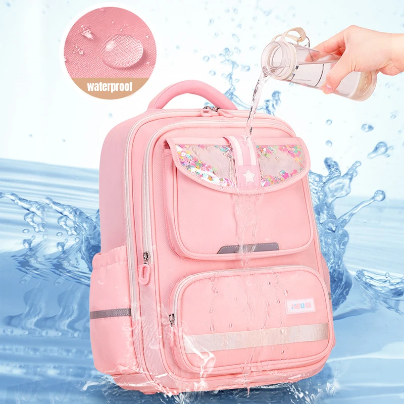 New Kid Backpack Fashion Color Blocking Lightweight Primary Middle School Bag Children Backpack Boy Girl  Bookbag 1