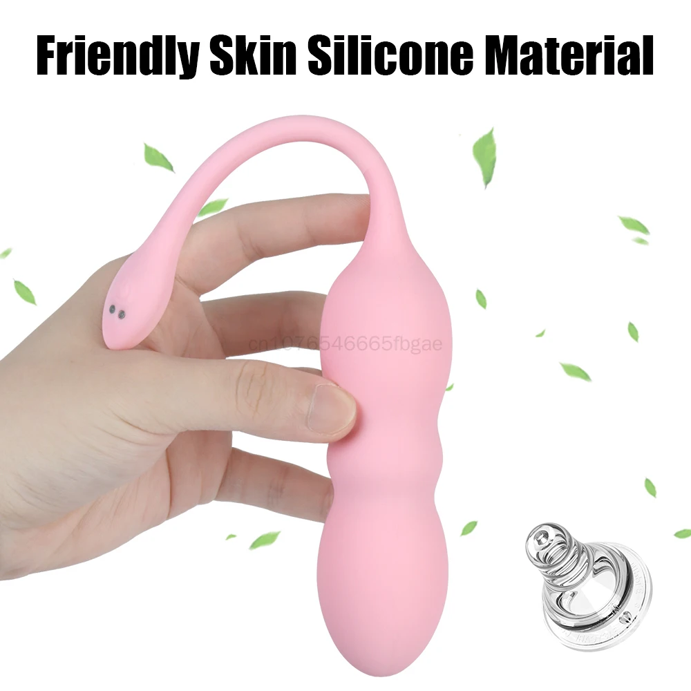 Wireless Remote Control Jump Egg Thrusting Panty Vibrator G Spot Vaginal Massager Telescopic Vibrating Egg Sex Toy for Women 18+