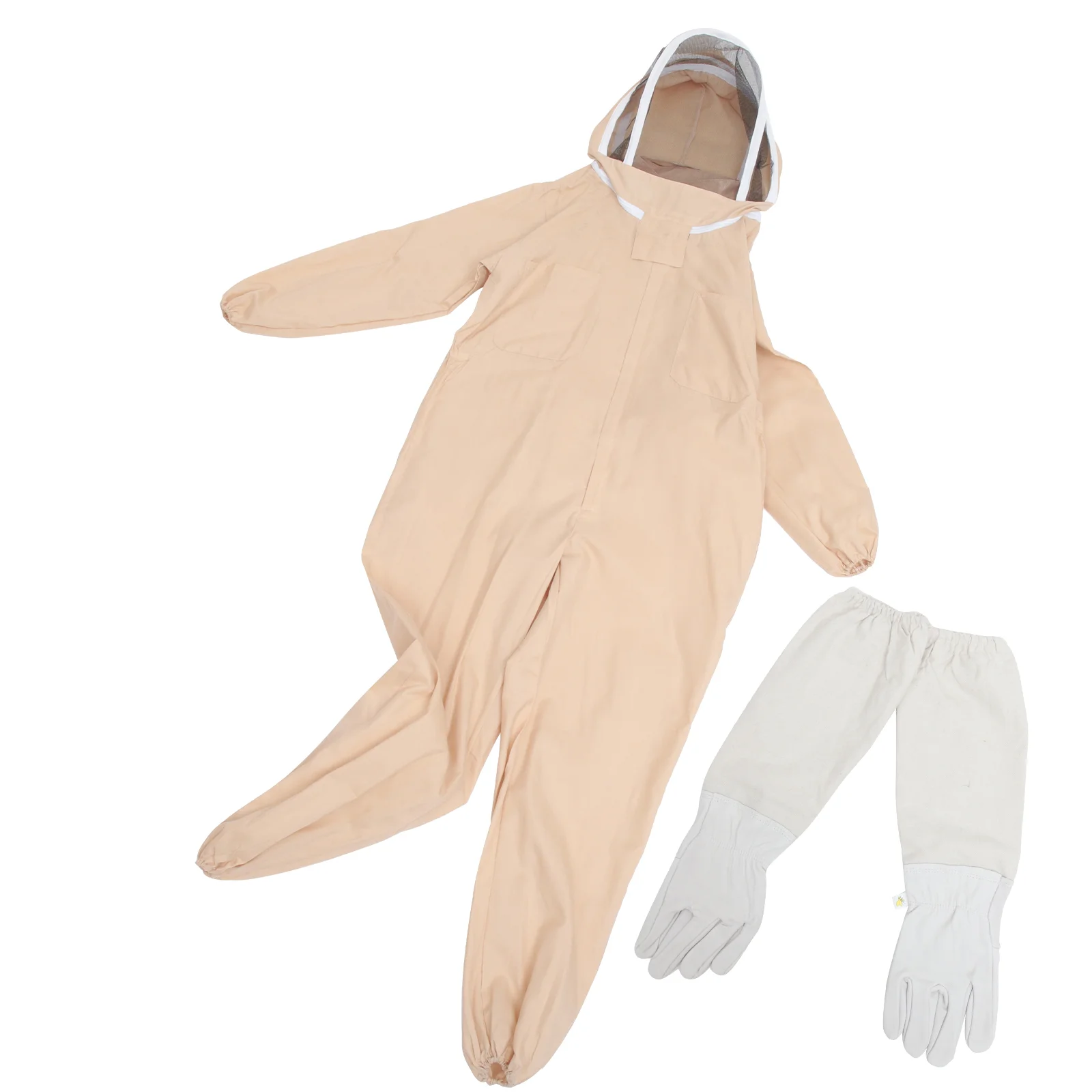 Protective Anti Bee Breathable Beekeeping Clothing Veil Hood Gloves Body Protective Suit