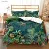 Tropical Leaf Fashon Duve All Season Duvet Cover Comforter Bedding Set Soft Quilt Cover and Pillowcases Single/Double/Queen/King 2