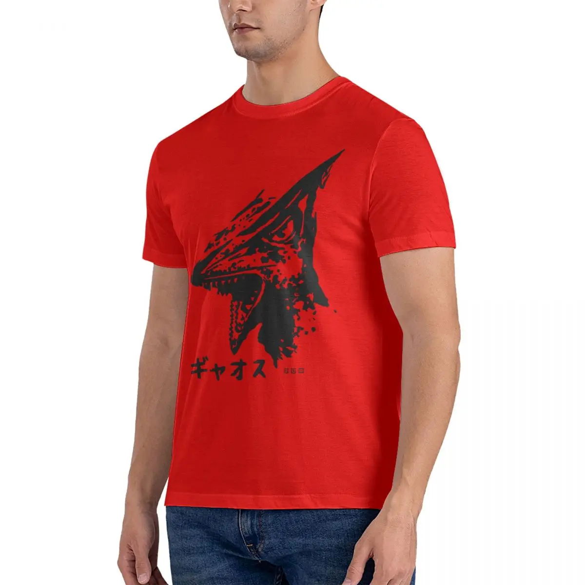 thumbnail image 1 of Camiseta para hombre Gyaos con efecto cepillado de agua Sonic Breath Gamera, cuello redondo, camisetas de gran tamaño, ropa, camisetas de manga, idea de regalo, camiseta, 1 of 5