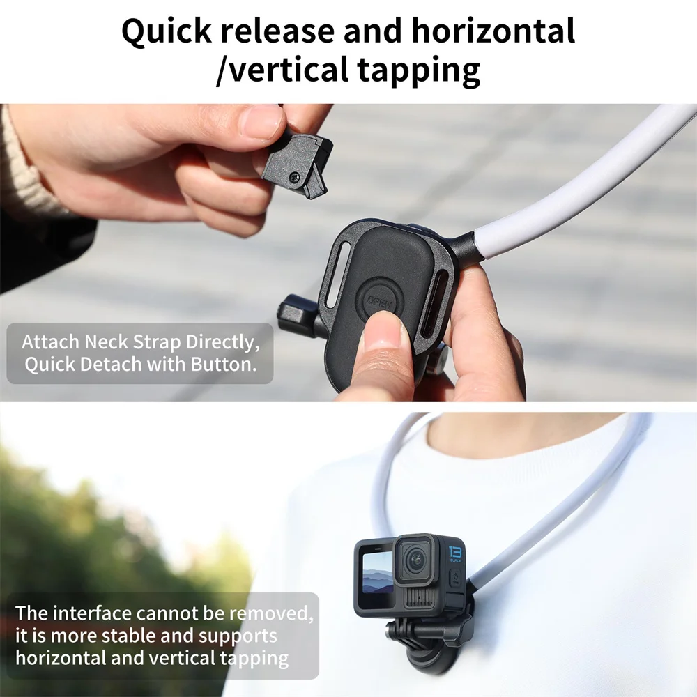 Magnetic Neck Mount for Action Cameras Hands Free Video