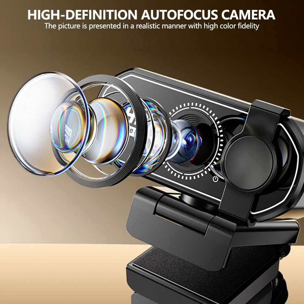 4K 2K 1080P Autofocus Webcam Full HD Camera Web Cam for Laptop PC Windows IOS PS5 With Microphone Video Calling Gamer Live Show
