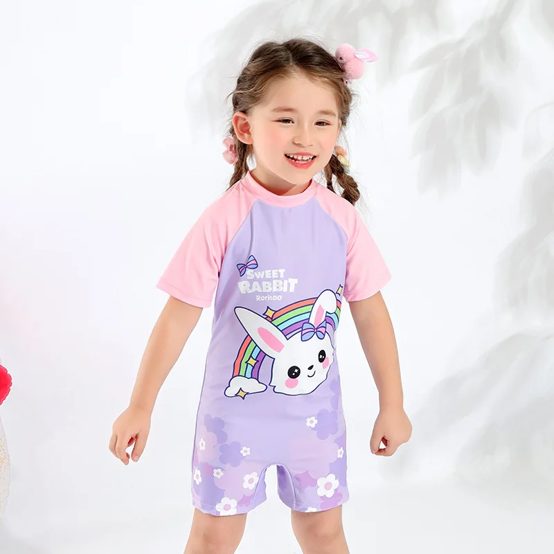 

Children's Cute Cartoon Rabbit Swimsuit One-Piece Girl Swimsuit