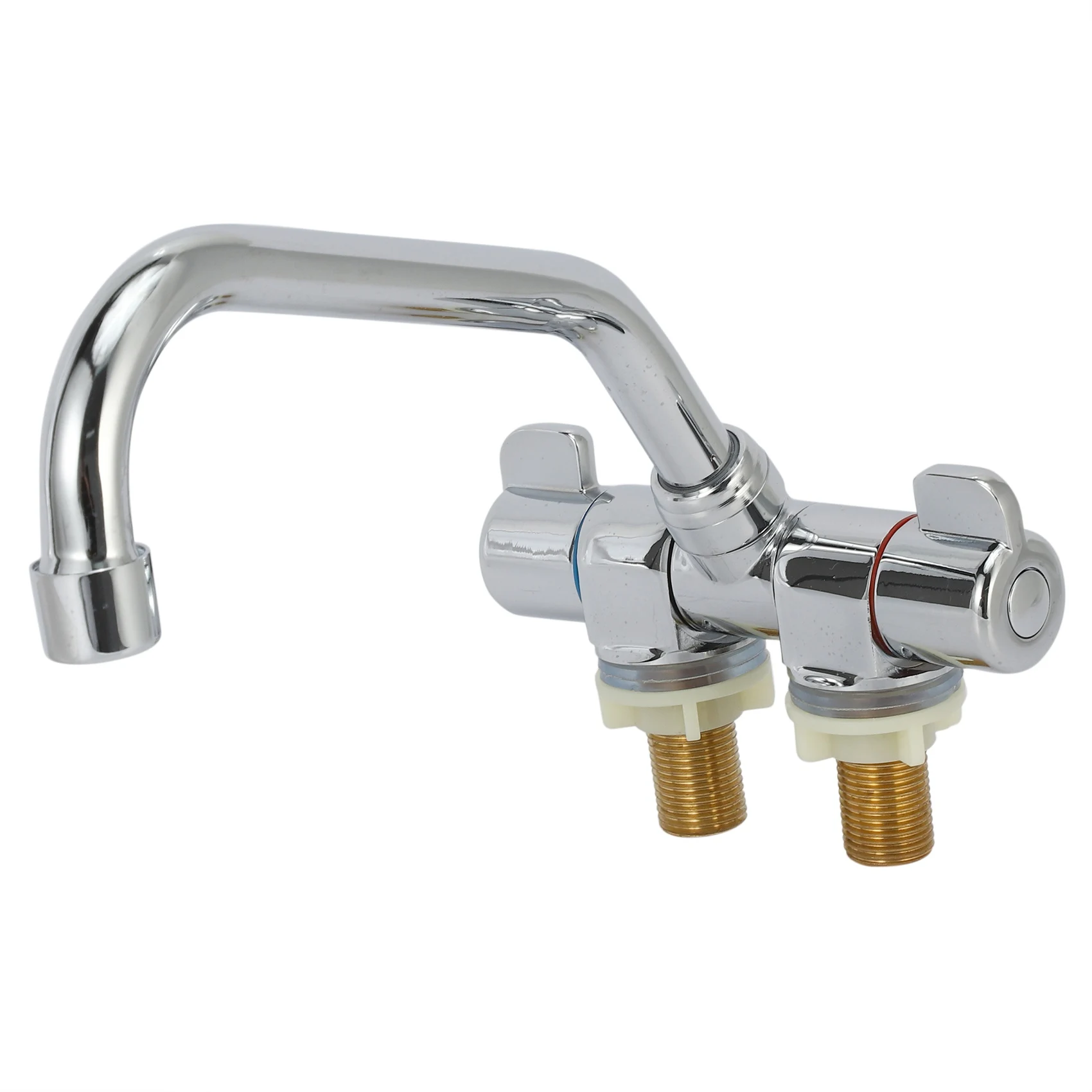 

Cold & Hot Faucet Deck Kitchen Camper Bathroom Basin Faucets Waterfall Basin Mixer Tap Bath Faucet Sink for RV Caravan