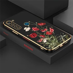 Durable Silicone Shockproof Power Flower Phone Case - Moto Edge 20 (Black - 243)