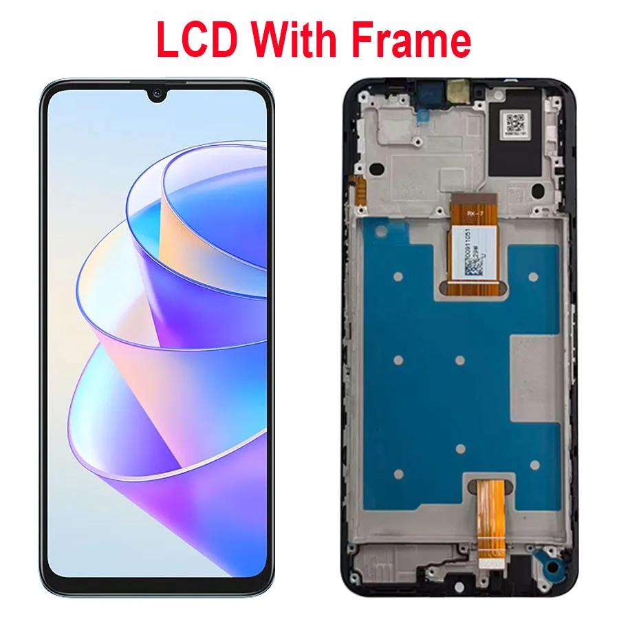 6.75''For Honor X7a LCD Display Screen Touch Panel Digitizer Replacement Parts For Honor X7a Screen With Frame 4