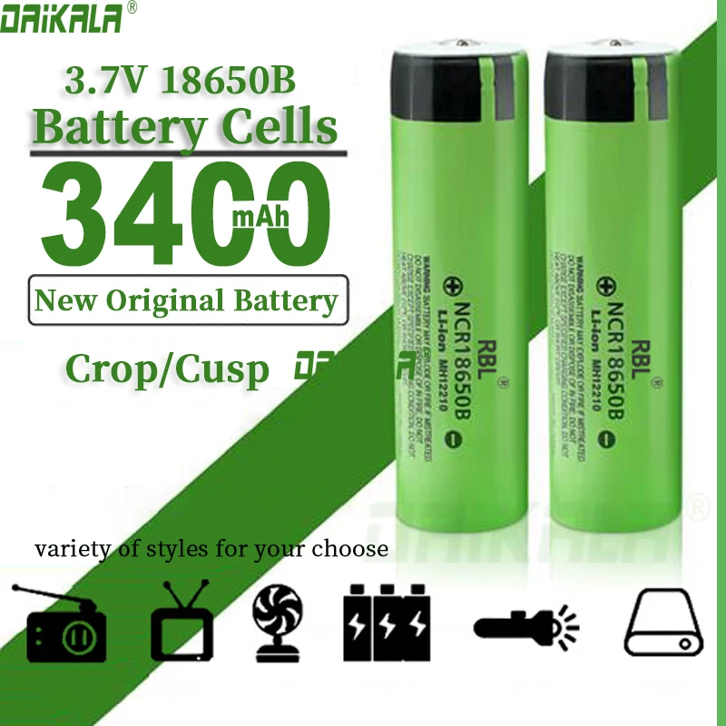 Daikala 2-20Pc 3.7V 18650 Batteria 2000-3400Mah Batterie Di Alimentazione Ricaricabili 3C Scarica 18650 Batteria Al Litio A Celle Hd Ncr18650B