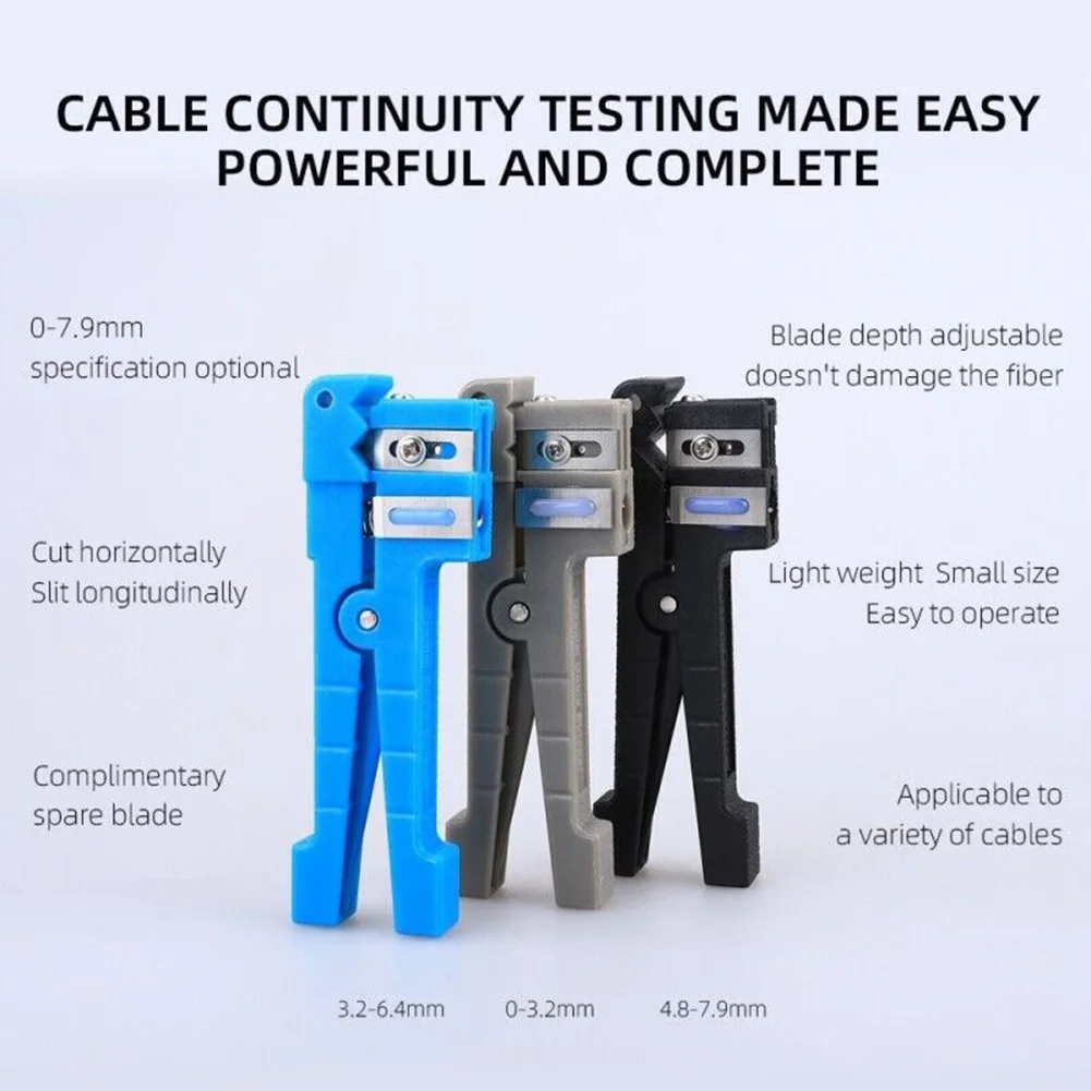 1pc 45-162/163/165 Coaxial Cable Stripper Fiber Optic Stripper Transverse Tube Stripper Fiber Bundle Tube Stripper Accessory