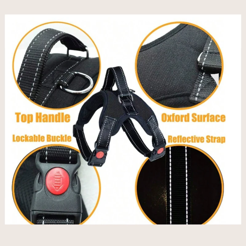 Pet Harness Medium and Large Dog Explosion-proof Oxford Cloth Bone Chest Back Adjustable Strong Handle