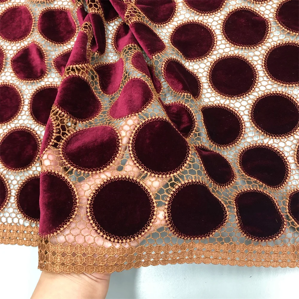 Afrikanischer Spitzenstoff im neuen Stil, 2025, hochwertige Spitze, wasserlöslich, bestickt, modischer weicher Spitzenstoff, 5 Yards – Detail 14