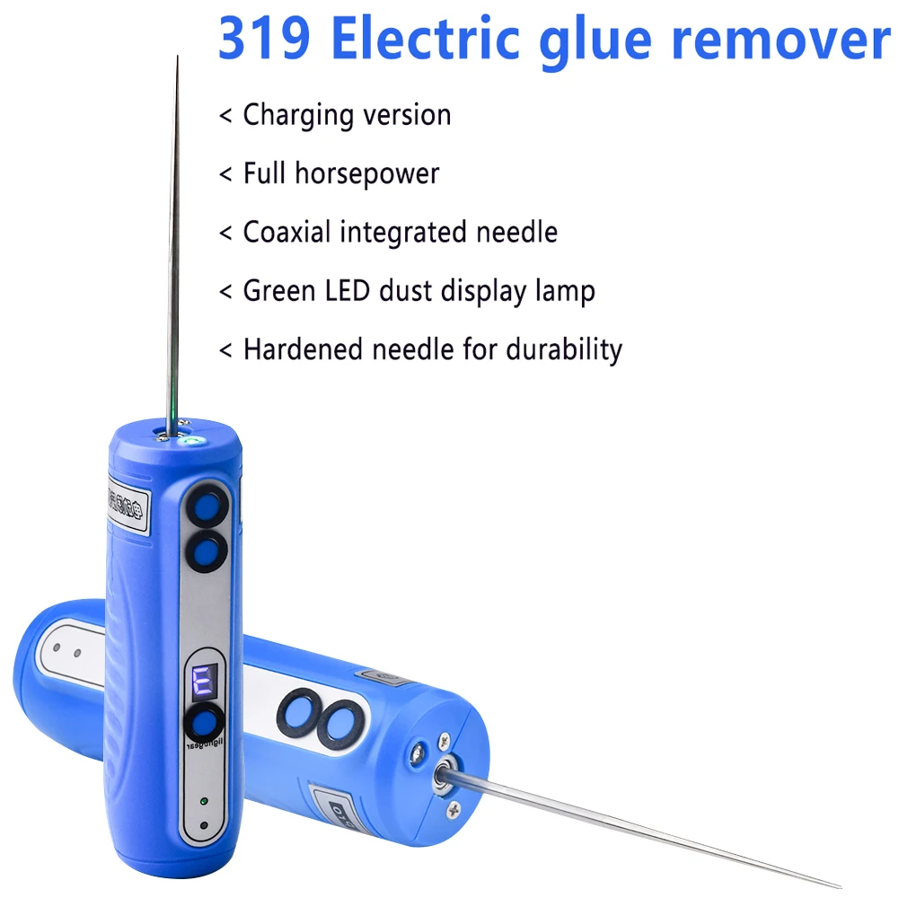 

1800mAh Electric Glue Remover Digital Display 6 Speed Adjustment Tpye-C LED Glue Adhesive Remover Professional Repair Tool DM319