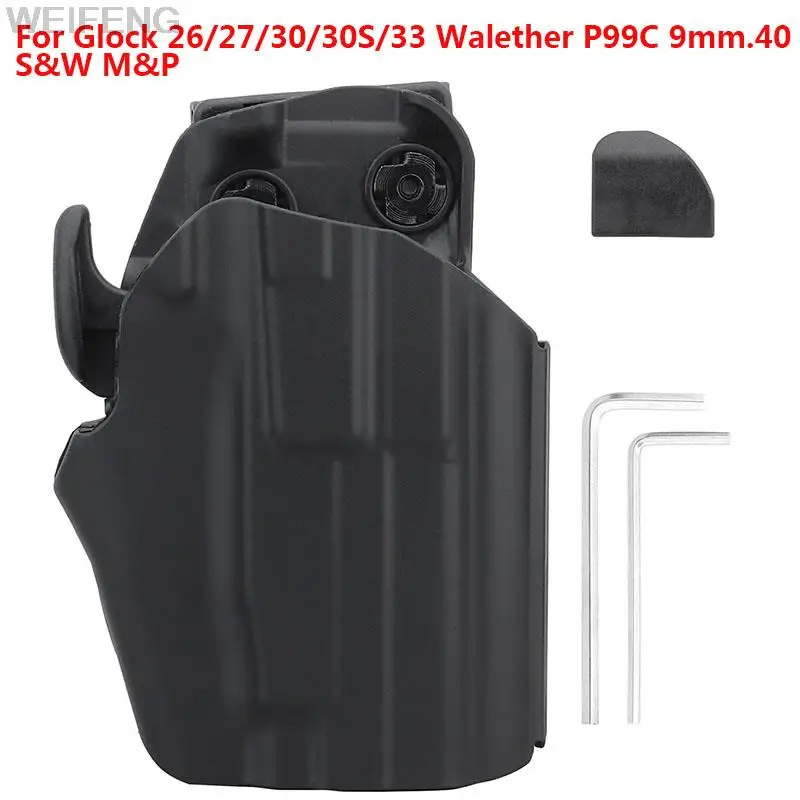 

Тактическая кобура для пистолета Glock 26/27/30/30S/33/39 WALTHER P99C S & W M & P 9 мм/.40 поясная кобура для пистолета