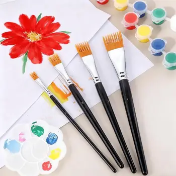 Pennelli per acquerello con design ergonomico e setole in nylon resistenti per artisti principianti e avanzati che disegnano su carta
