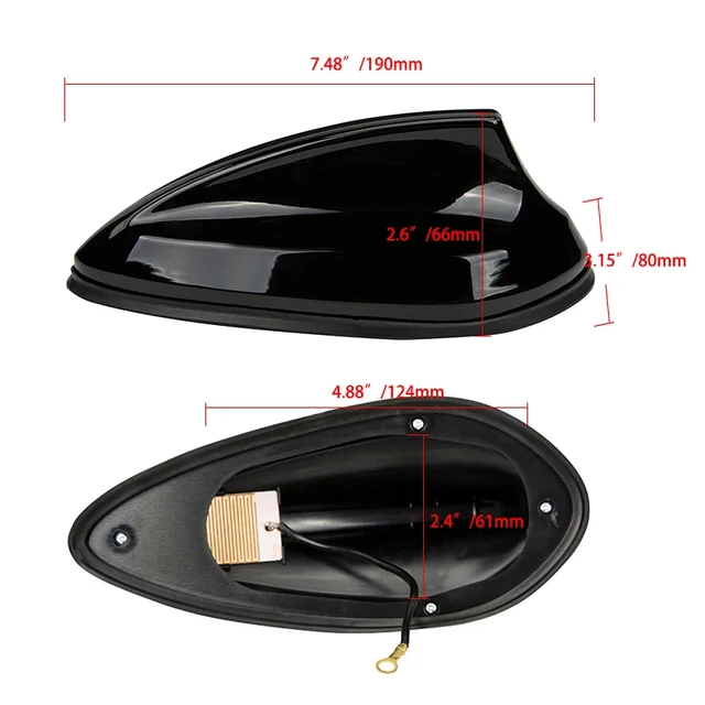 Antenne universelle d'aileron de requin de voiture, divulguer de toit,  signal radio automatique, style décoratif pour BMW, Honda, Toyota -  AliExpress