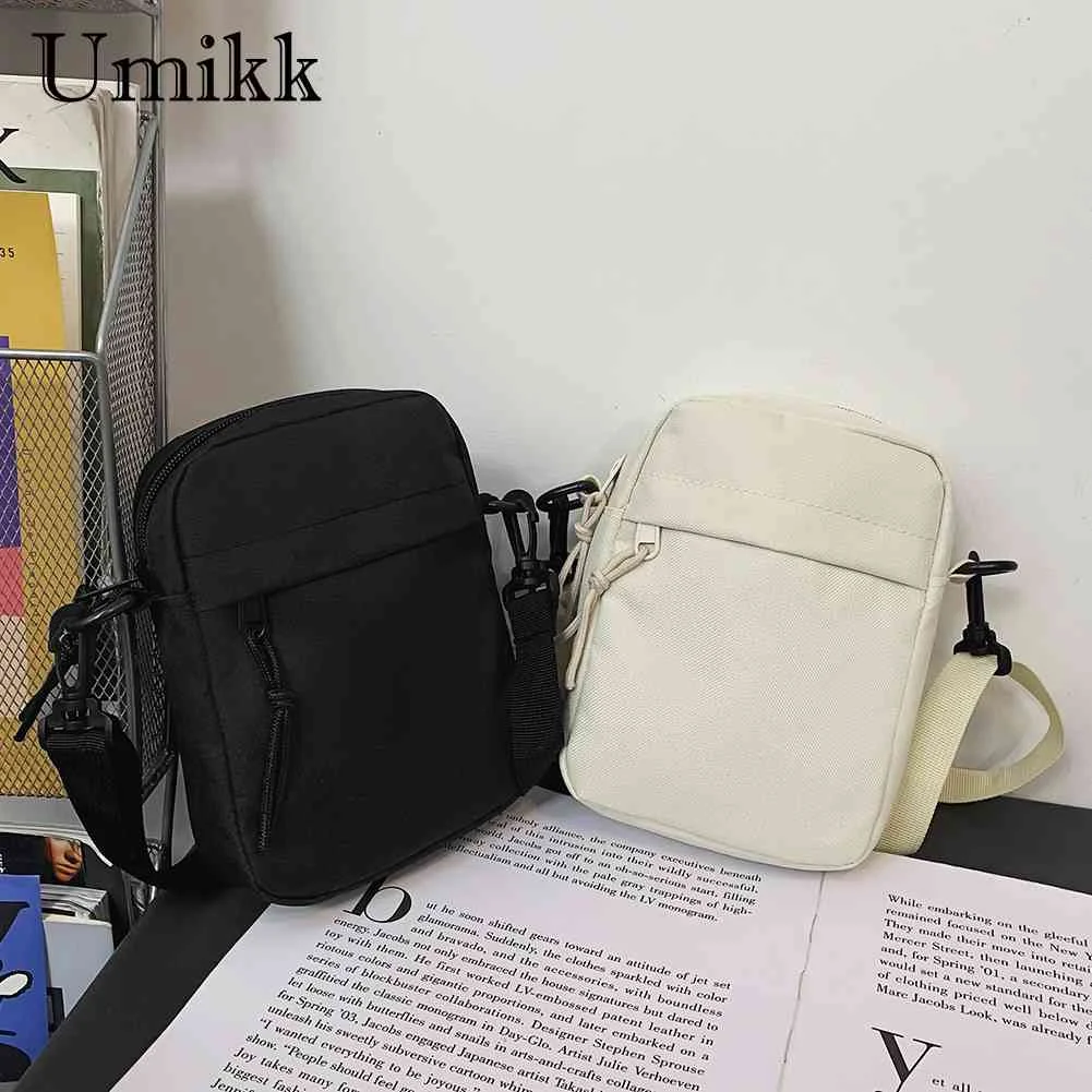 Canvas Women's Crossbody Bag Oxford Cloth Shoulder Handbag Korean Solid