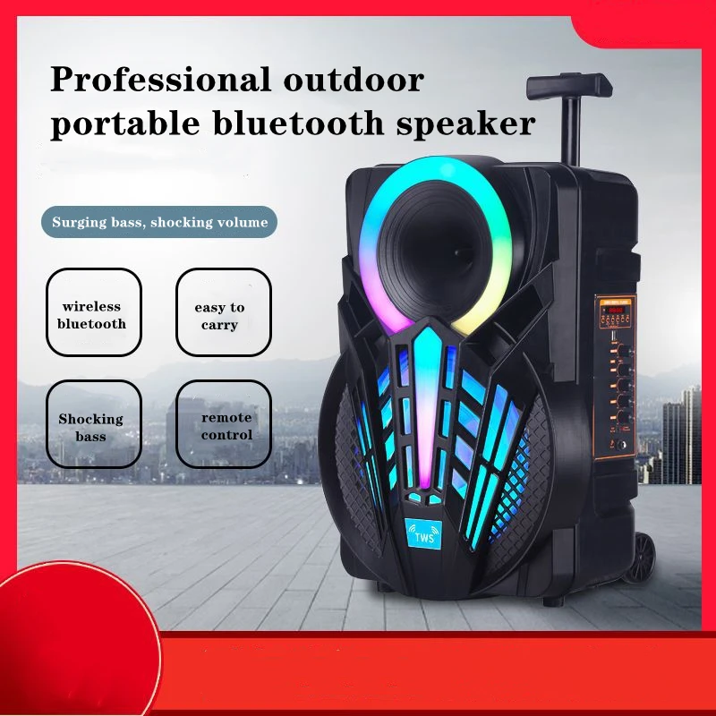 8 inch/12 inch/15 inch outdoor portable high power subwoofer bluetooth speaker with microphone for home use live karaoke speake |