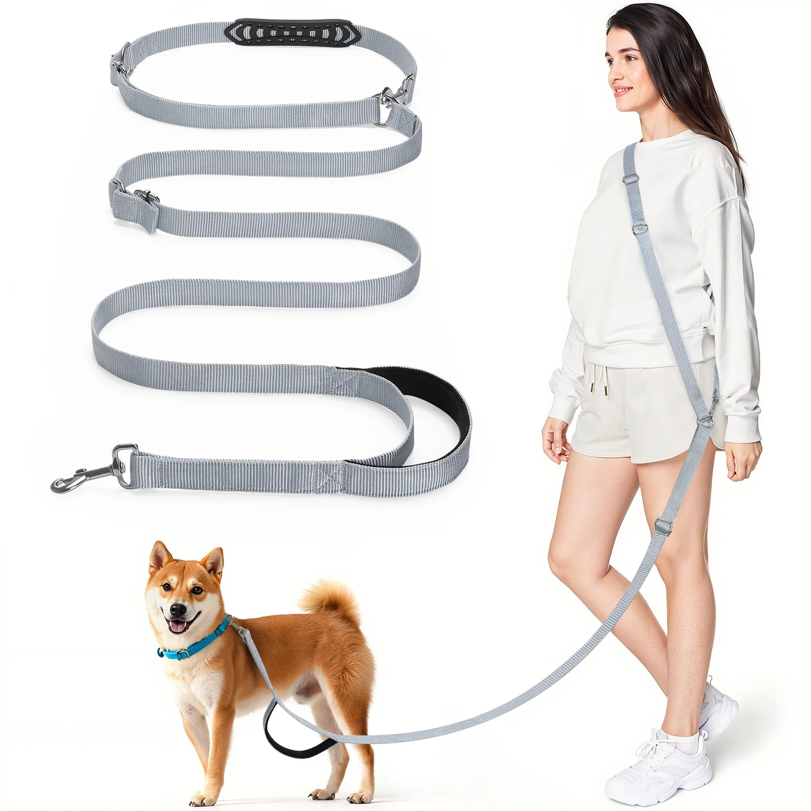 Hands Free Crossbody Dog Leash 1
