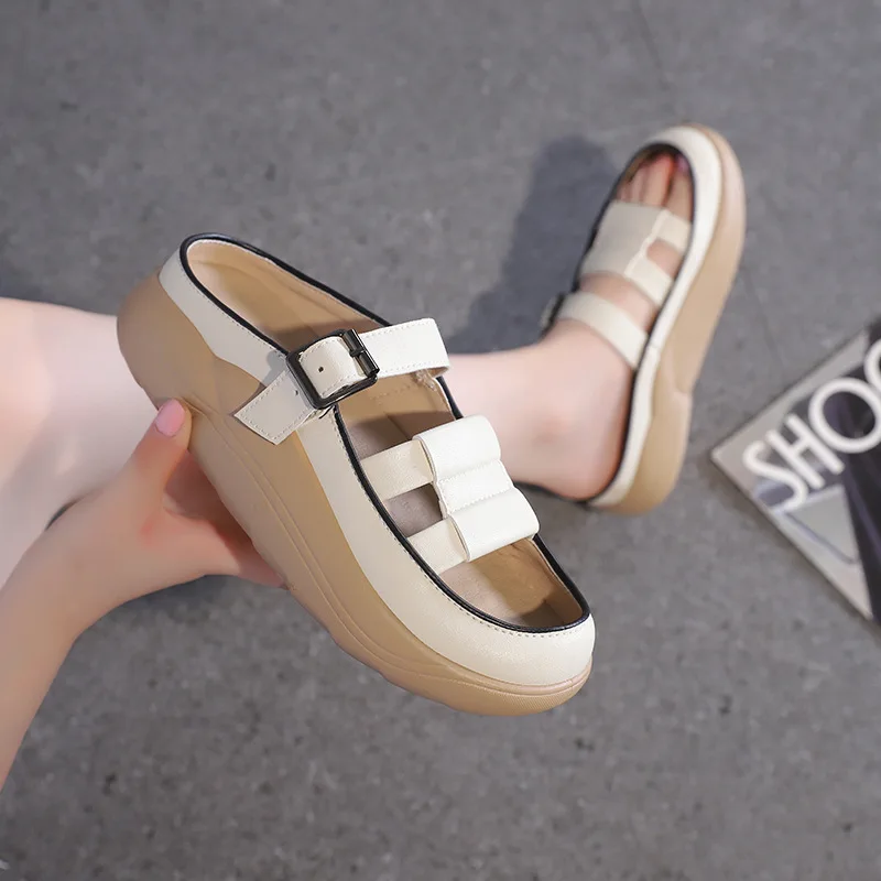

Women Summer Slippers Casual Clogs Breathable Soft Beach Sandals Flip Flops Shoes No-slip Mute Home Shoes Slides chaussure femme