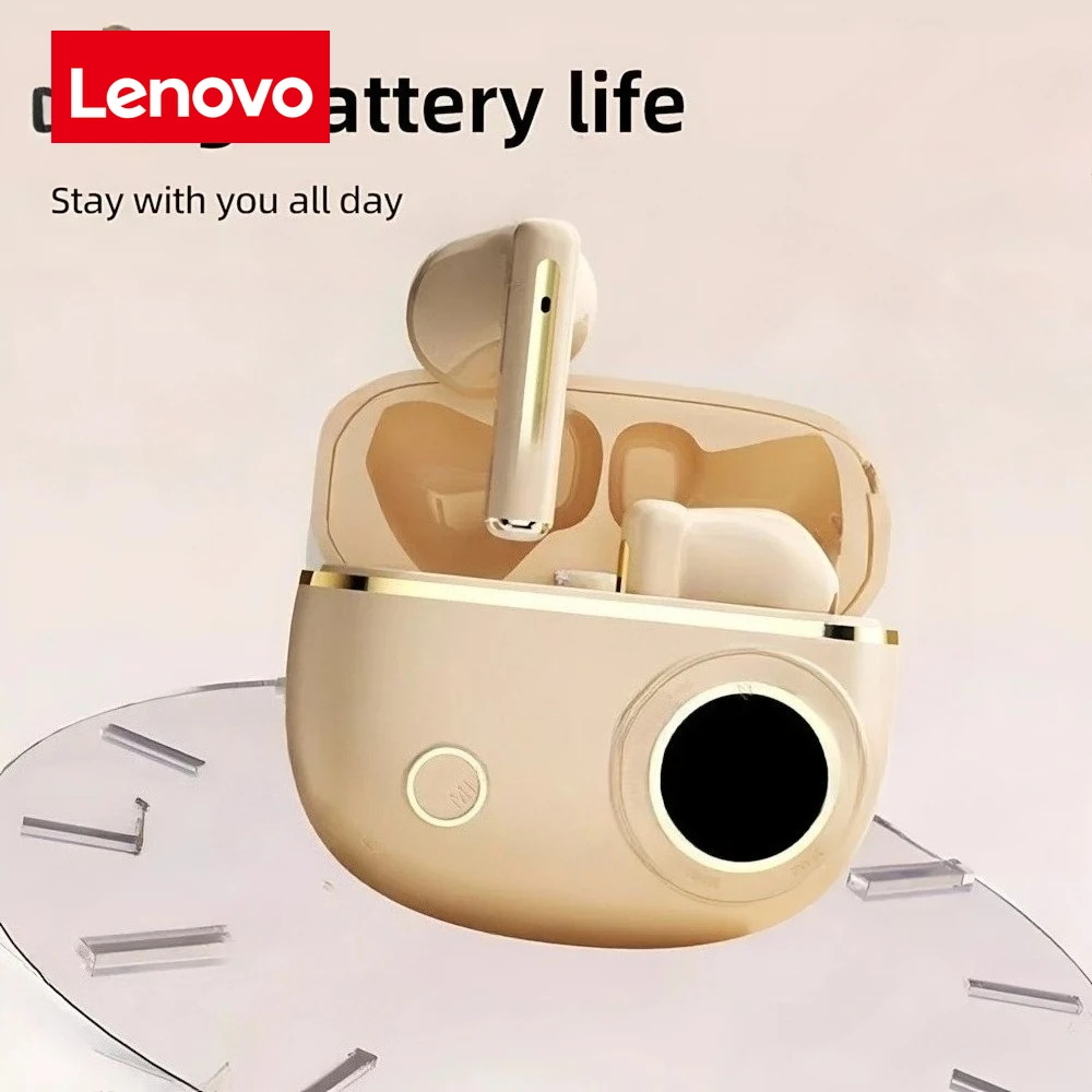 Lenovo True Wireless In-Ear Headphones Balanced Armature Sleek Design Comfortable Fit Premium Sound Gaming Earphones for Sport