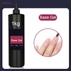 Eleanuos Wholesale 1kg No Wipe Top Coat Super Quality Soak Off UV LED Rubber Base Refill Matte Top Professional Nail Salon Use 2