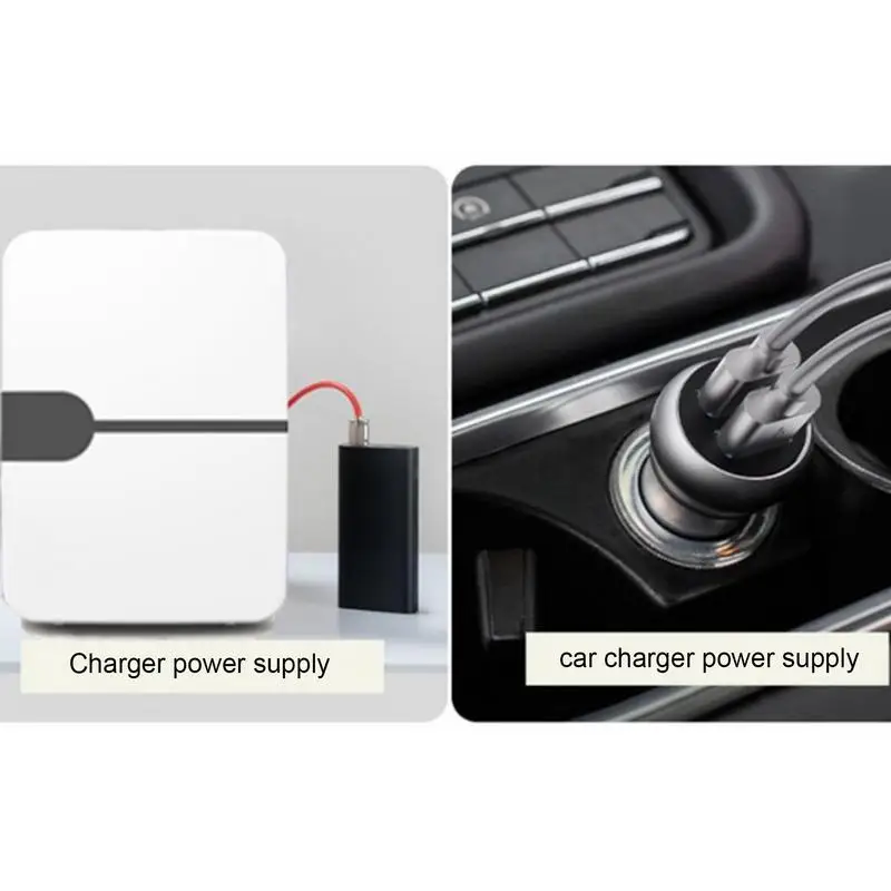 Camping Refrigerator Mini 6L Dual-Use Car Refrigerator 12V DC 220V Ac Electric Auto Freezer Car Accessories For Traveling Camping