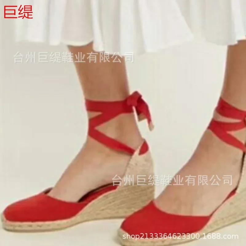 Wedges Shoes for Women Sandals High Heels Summer Shoes Round Toe Muffin with Casual Woman Peep Toe Platform Sandals