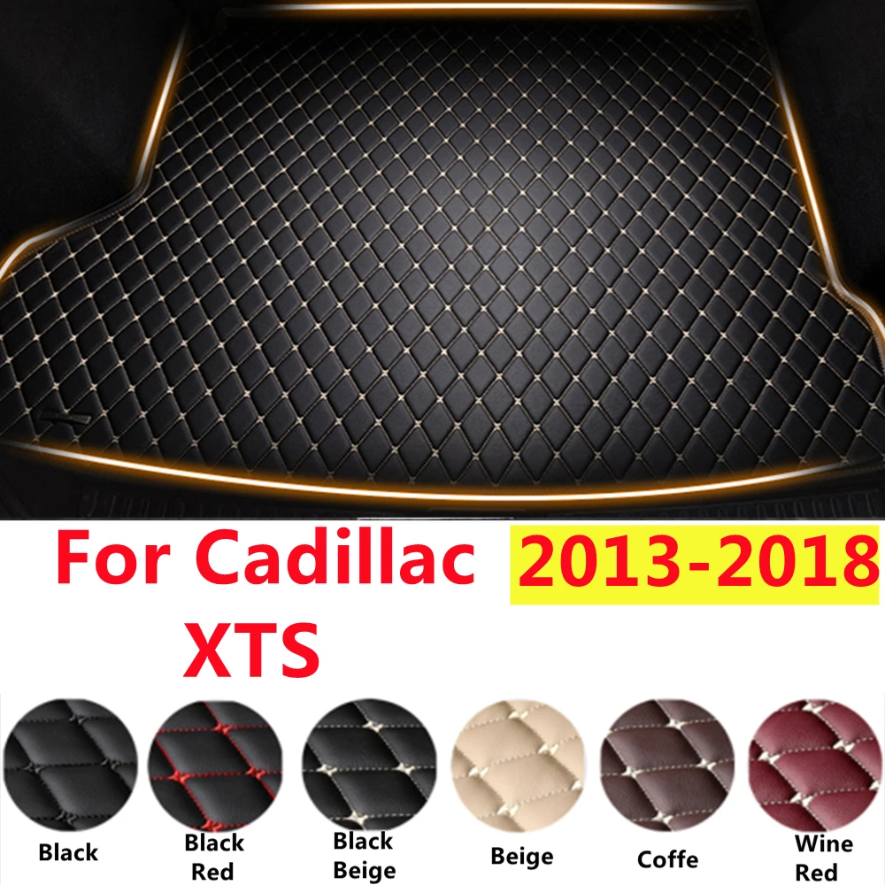 

Кожаный коврик для багажника автомобиля SJ XPE, подходит для Cadillac XTS 2018 2017 2016 2015 2014 2013