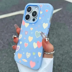 Vibrant Love Heart Design Phone Case Cover - Galaxy S23+ (Blue)
