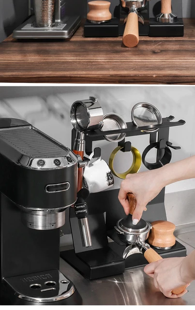 Coffee Machine Barista Accessories 51/53/58mm Anti-shock Pad Holder Filter  Holder Espresso Coffee Maker Handle Holder - AliExpress