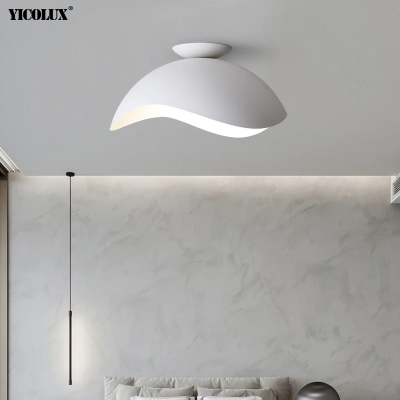 Led Chandelier Ceiling Chandelier Dimming Simple Black White Modern LED Chandelier Lights Living Dining Room Bedroom Pendant Bar Kitchen Lamps Indoor Lighting