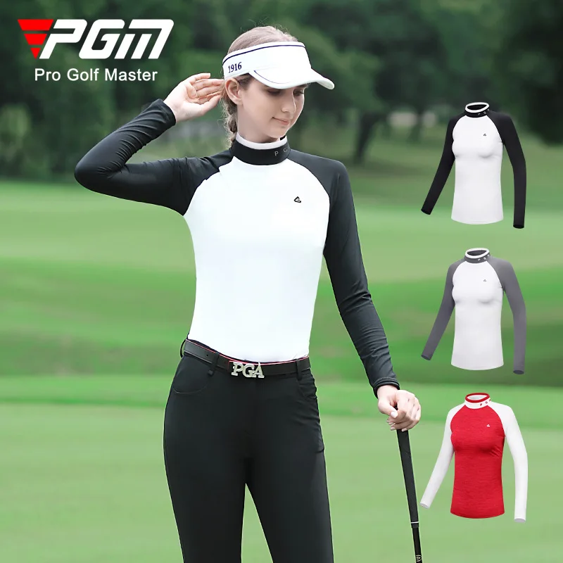 PGM Women Golf Long sleeve Top All match T shirt Autumn and Spring