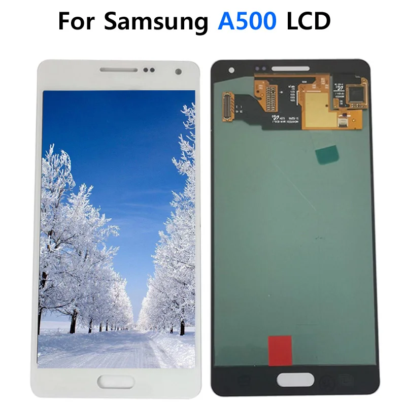100% Super AMOLED Replacement For Samsung Galaxy A5 2015 A500 A500F A500M LCD Display Touch Screen Digitizer Assembly | Мобильные