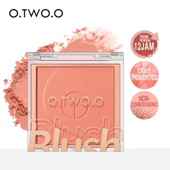 Wholesale O.TWO.O Blush Makeup Palette Mineral Powder Long-lasting Natural Cheek Contour Tint Peach Pink Face Blusher Cosmetics
