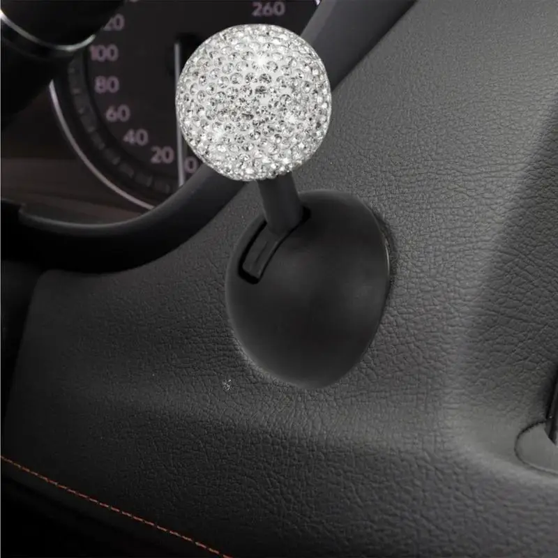 Car Push To Start Button Rocker Decorative One-Button Start Rhinestone Ball-bar Rocker Joystick Car interior styling Accessories