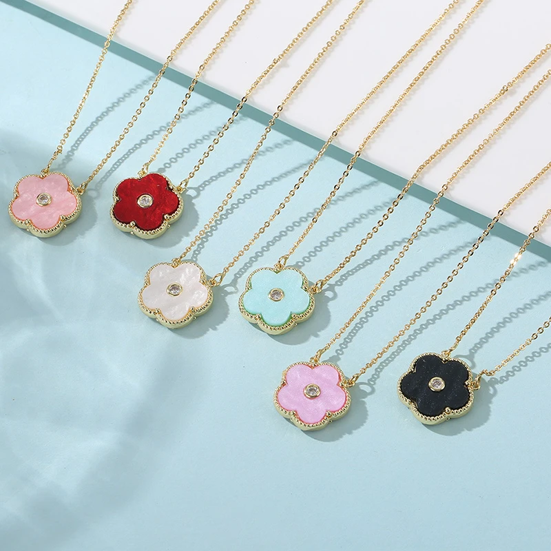 Stainless Steel Clover Necklace Stainless Steel Clover Pendant 6