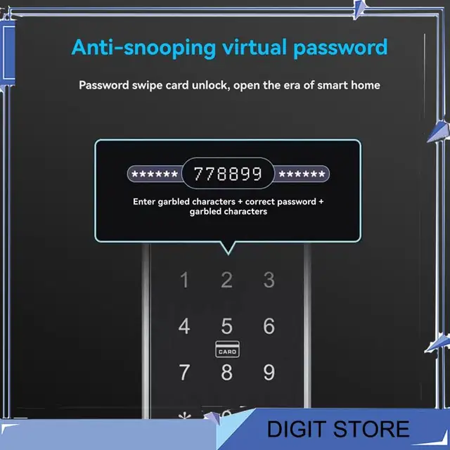 DIGIT-Wireless Access Control Digital Keypad Phone/RFID/Card Password Cabinet Lock For Lockers 4