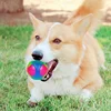 Hot Selling Small Dog Flash Pet Ball TPR Three Color Glowing Elastic Ball Training Interactive Throwing Dog Ball Dog Toys For 3