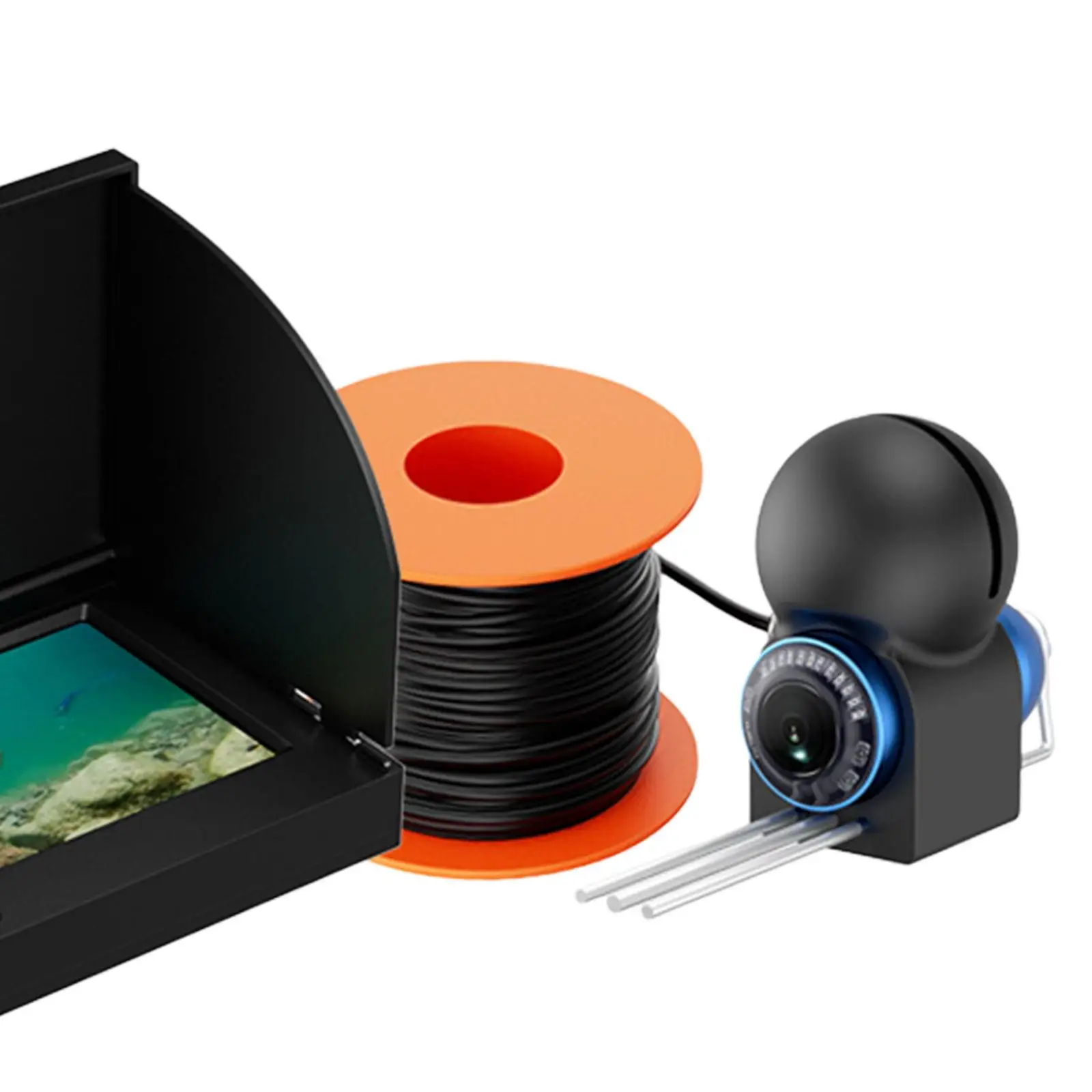 어군탐지기, 호수 바다용 수중 낚시 카메라 LCD 모니터