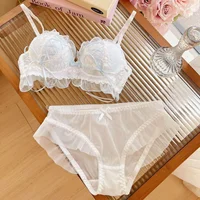Style japonais Lolita princesse vent dentelle dentelle Lingerie conception pour filles soutien-gorge push-up femmes sous-vêtements soutien-gorge Push Up 6
