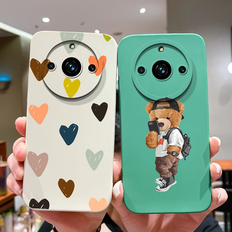 Love Heart Silicone Shockproof Phone Case - Durable Liquid Protective Cover
