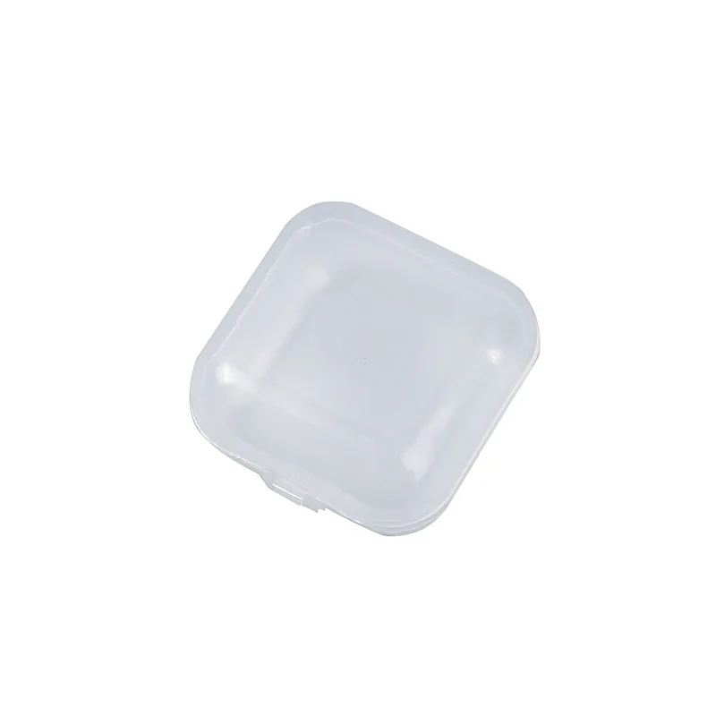 10Pcs Transparent Jewelry Packing Boxes 3.5*3.5cm Coin Box Desk Storage Set Office Supplies Earplugs Storage Box Case Container